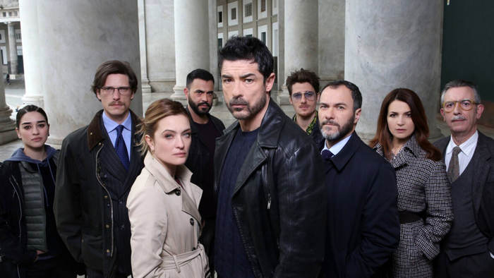Постер сериала «Комиссариат Пиццофальконе»