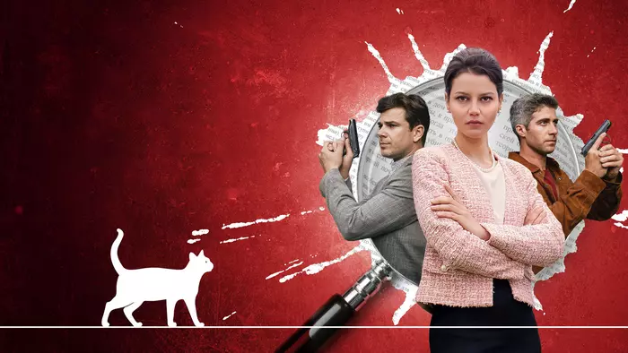 Постер сериала «Женщина с котом и детективом»