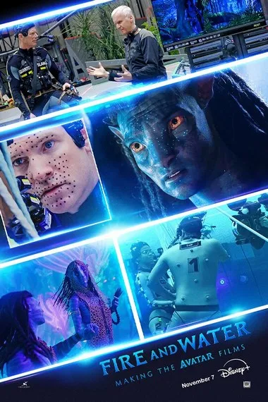 Постер сериала «Огонь и вода: Создание «Аватаров»»